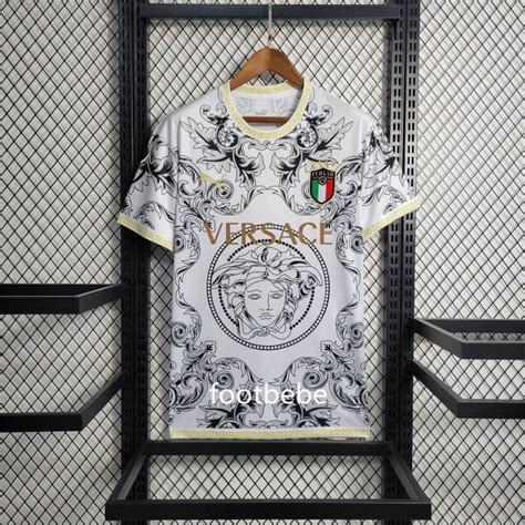 versace italie maillot|Italy x Versace White Kit .